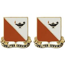 15th Signal Brigade Unit Crest (Fideliter Servimus)